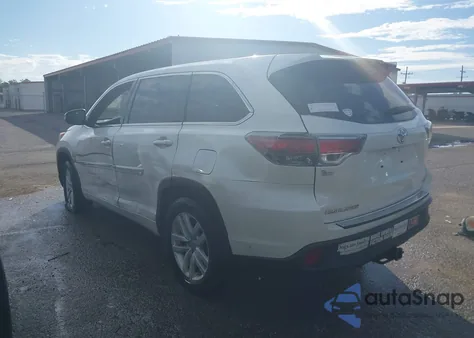 2015 Toyota Highlander Le V6 from USA, damaged, VIN 5TDZKRFH3FS107715